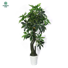 Artificial tree - Fake Braided Money Tree (51-Inch) with Large Lush Green Leaves